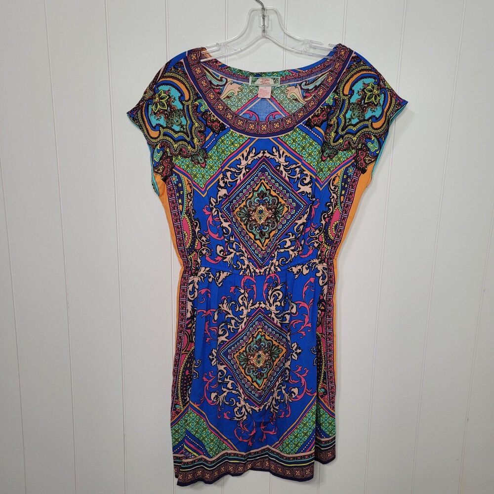 Flying Tomato Boho Dress Size Small Artsy Colorful